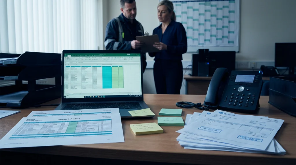 Spreadsheets and contractor coordination — current reality