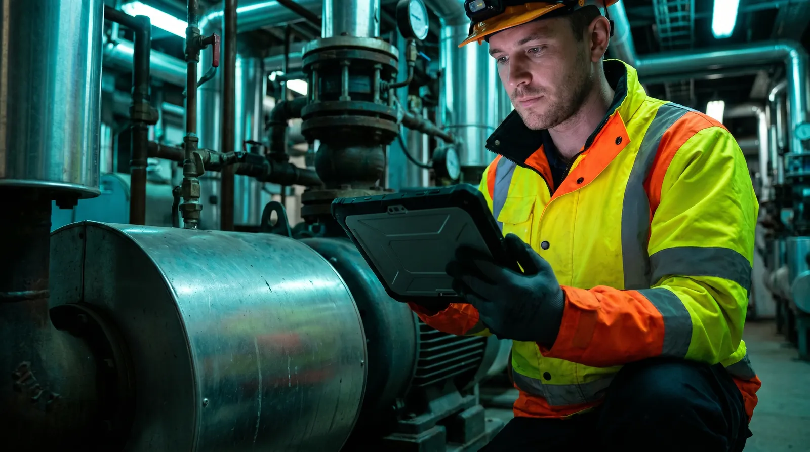 A GeoSphere engineer working on site